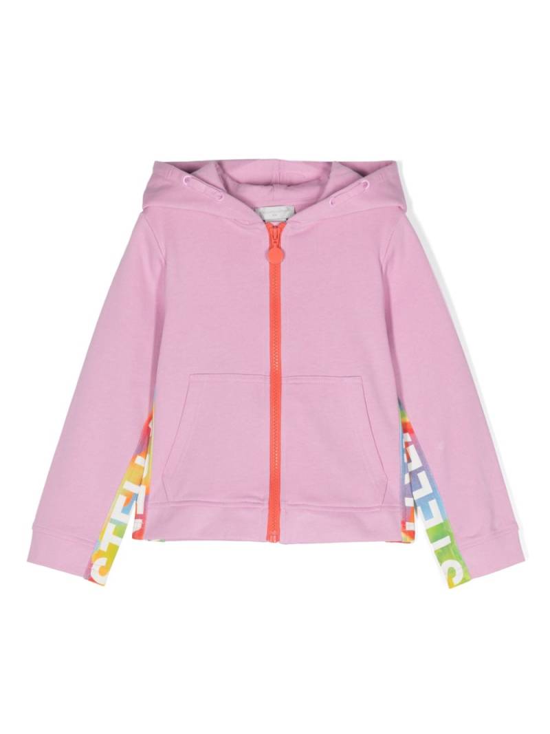 Stella McCartney Kids logo-print zipped hoodie - Pink von Stella McCartney Kids