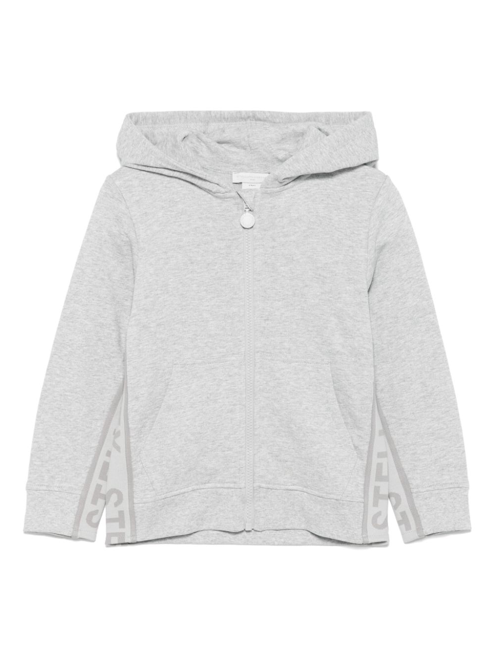 Stella McCartney Kids logo-tape detail hoodie - Grey von Stella McCartney Kids