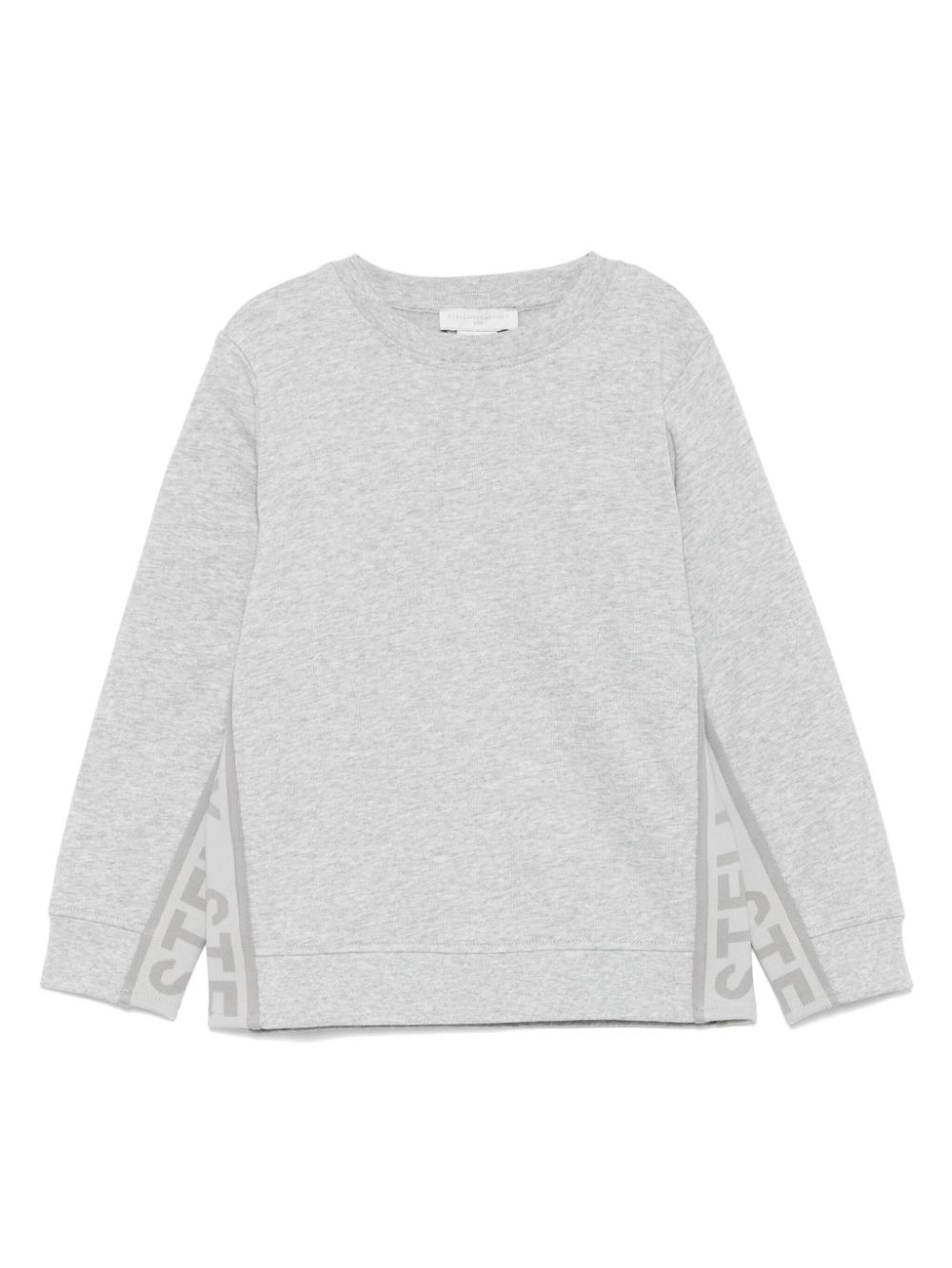 Stella McCartney Kids logo tape-detail sweatshirt - Grey von Stella McCartney Kids