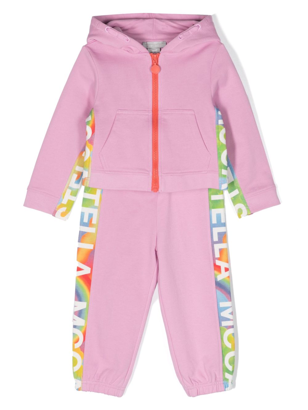 Stella McCartney Kids logo-trim cotton tracksuit set - Pink von Stella McCartney Kids