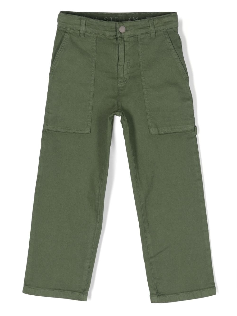 Stella McCartney Kids mid-rise straight-leg trousers - Green von Stella McCartney Kids