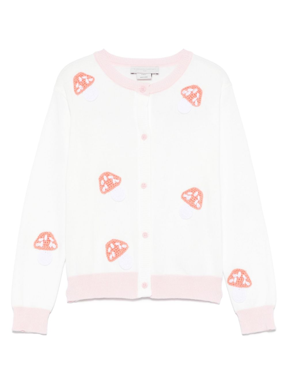 Stella McCartney Kids mushroom-patch cardigan - White von Stella McCartney Kids