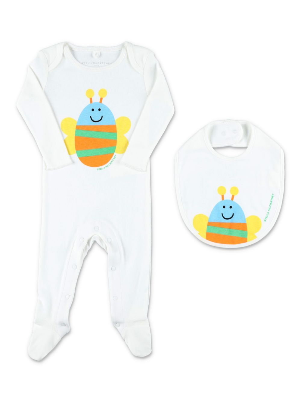 Stella McCartney Kids organic-cotton babygrow set - White von Stella McCartney Kids