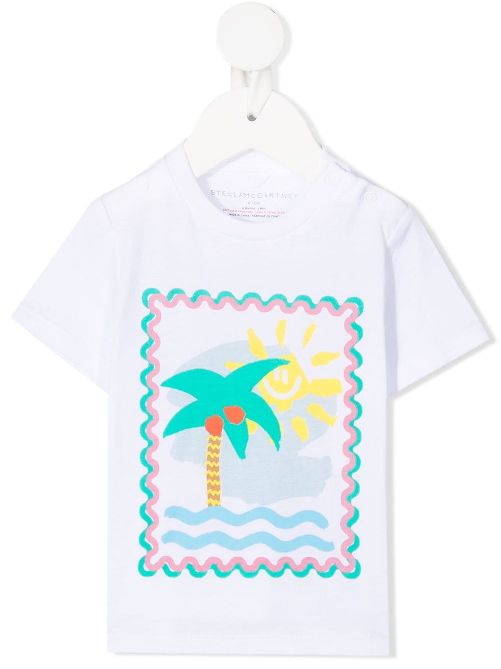 Stella McCartney Kids palm tree-print T-shirt - White von Stella McCartney Kids