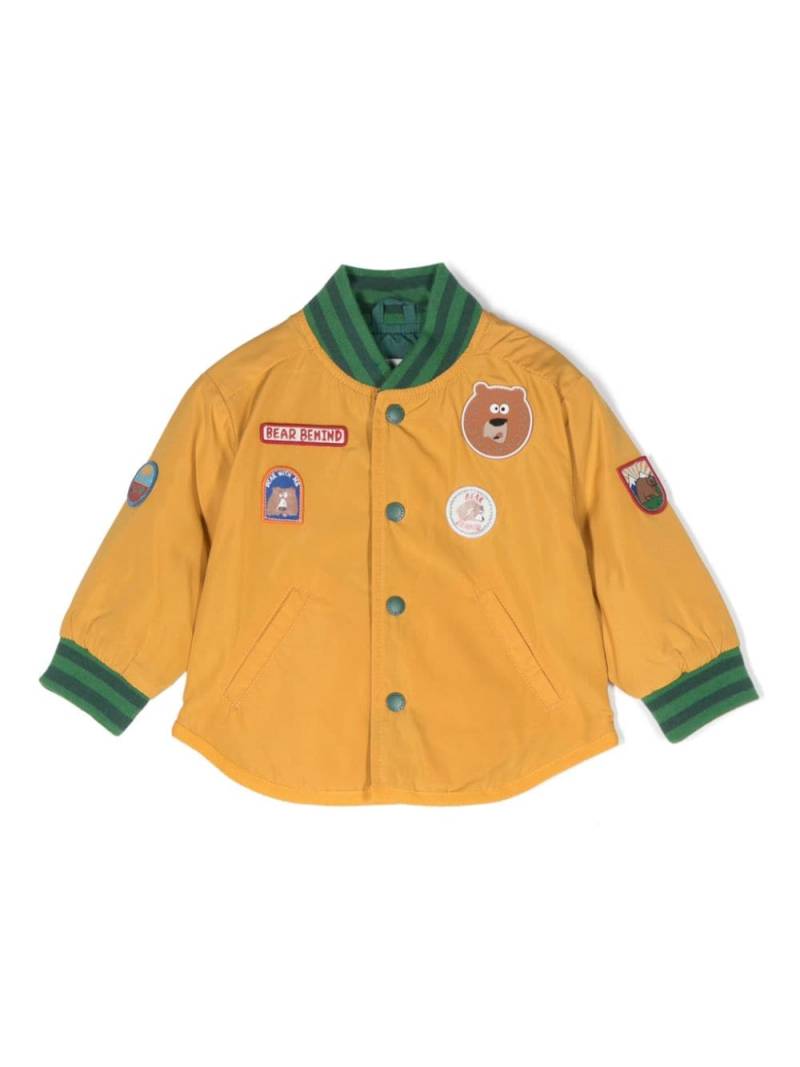 Stella McCartney Kids patch-details bomber jacket - Yellow von Stella McCartney Kids