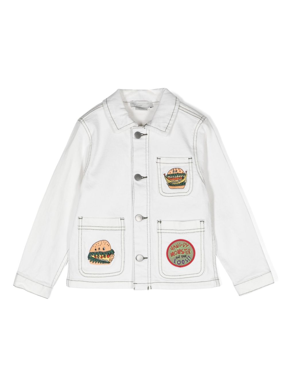 Stella McCartney Kids patches denim jacket - White von Stella McCartney Kids