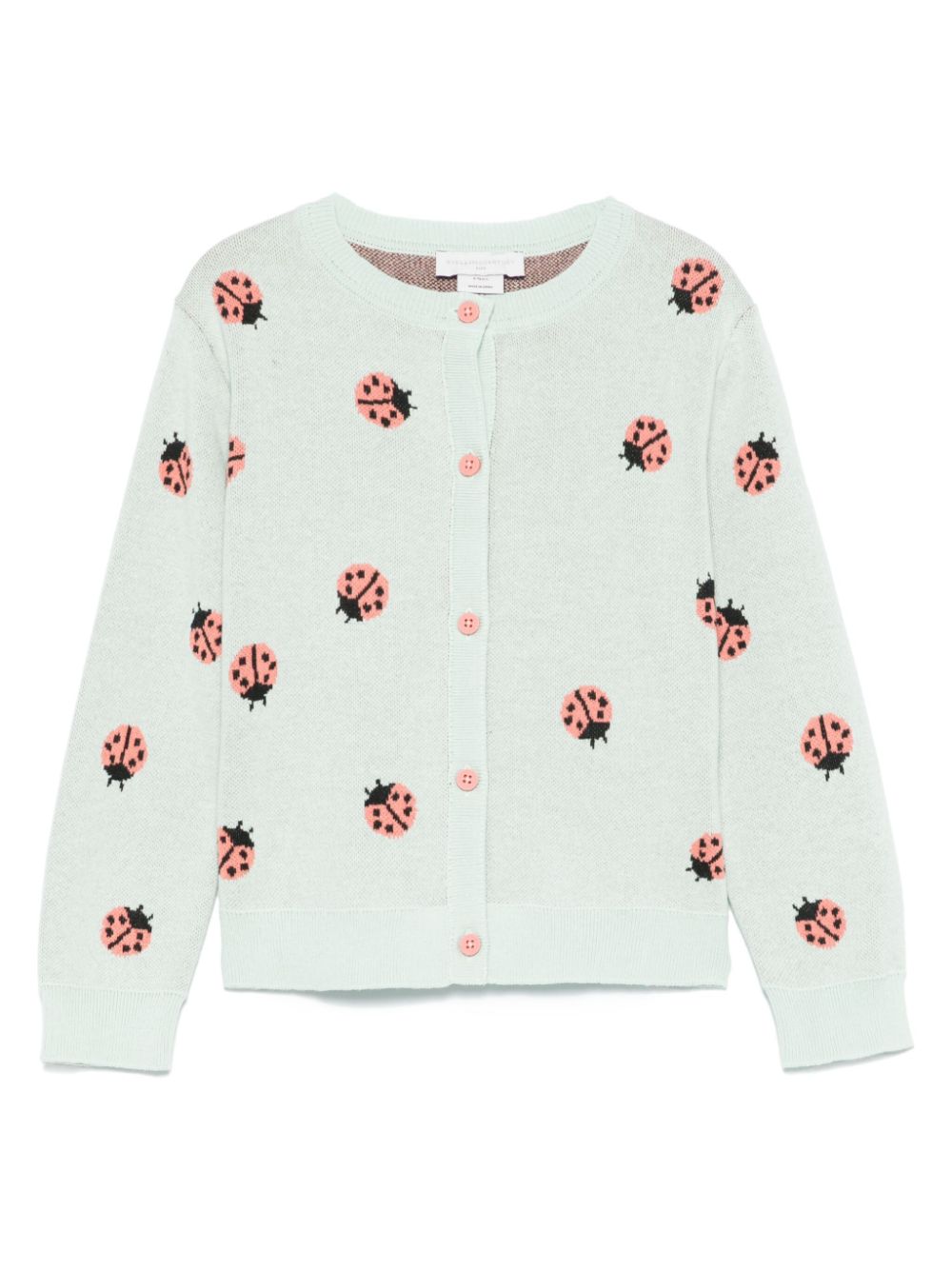 Stella McCartney Kids patterned-jacquard cardigan - Green von Stella McCartney Kids