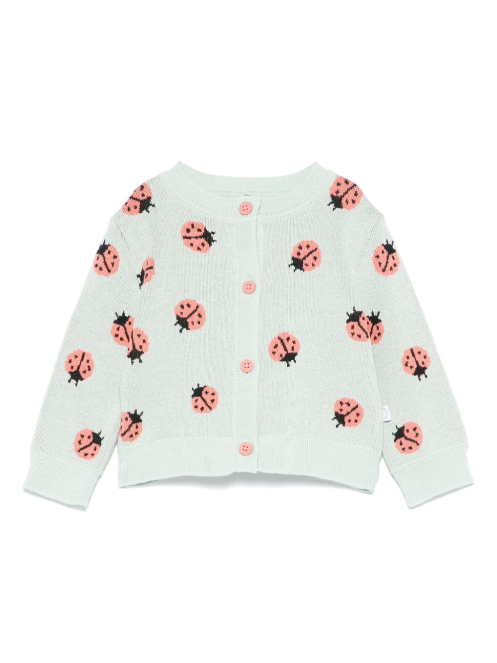 Stella McCartney Kids patterned-jacquard cardigan - Green von Stella McCartney Kids