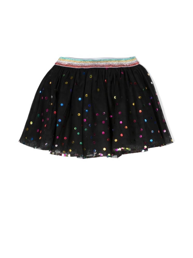 Stella McCartney Kids polka-dot print tulle skirt - Black von Stella McCartney Kids