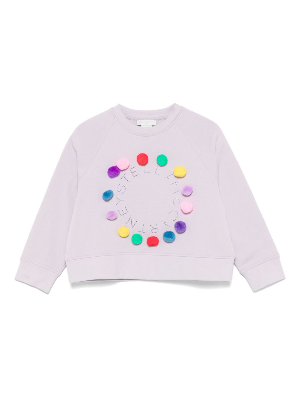 Stella McCartney Kids pompom-details sweatshirt - Purple von Stella McCartney Kids