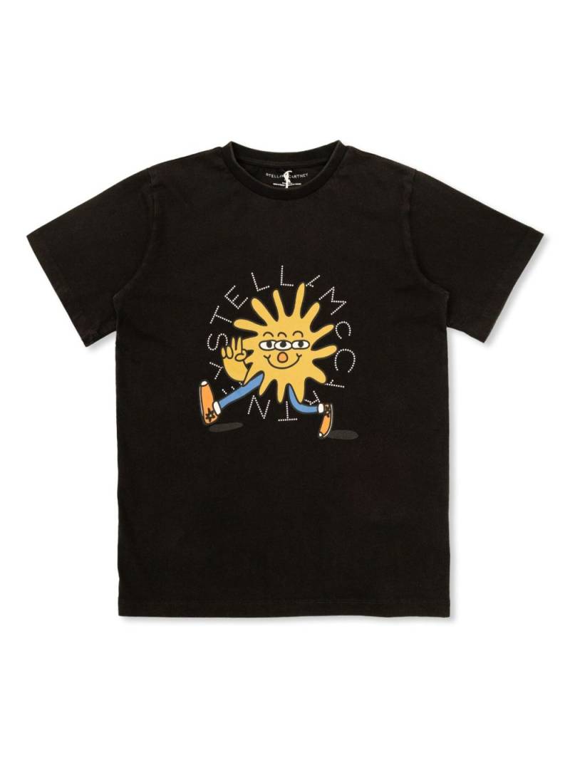 Stella McCartney Kids printed cotton T-shirt - Black von Stella McCartney Kids