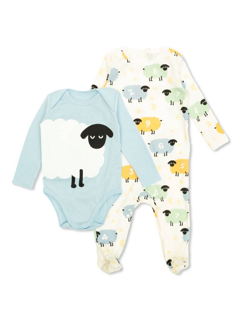 Stella McCartney Kids printed romper and bodysuit set - Neutrals von Stella McCartney Kids