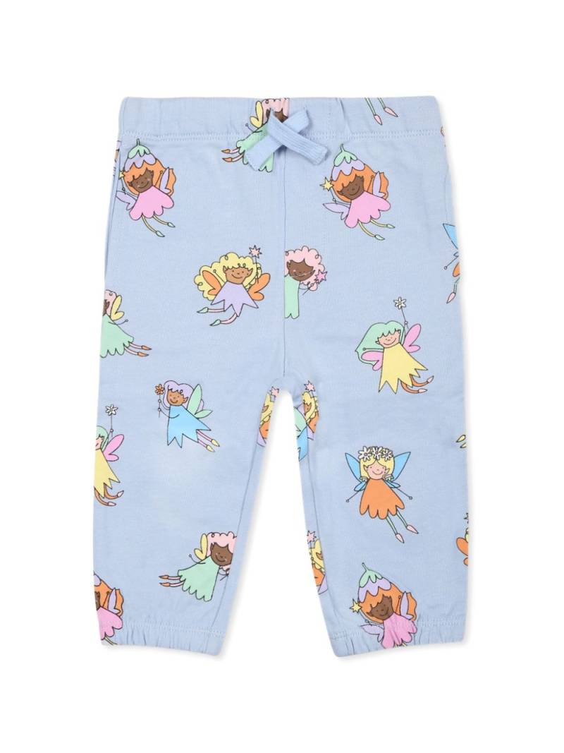 Stella McCartney Kids printed track pants - Blue von Stella McCartney Kids