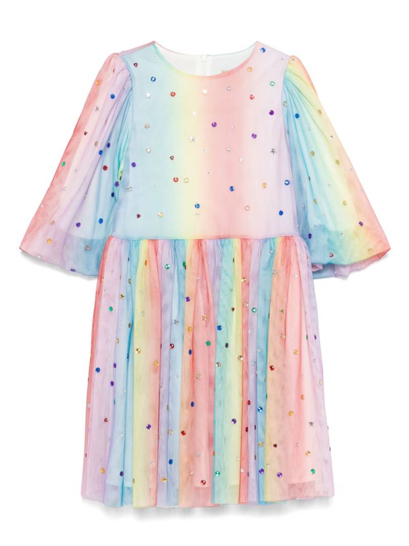 Stella McCartney Kids rainbow-effect dress - Red von Stella McCartney Kids