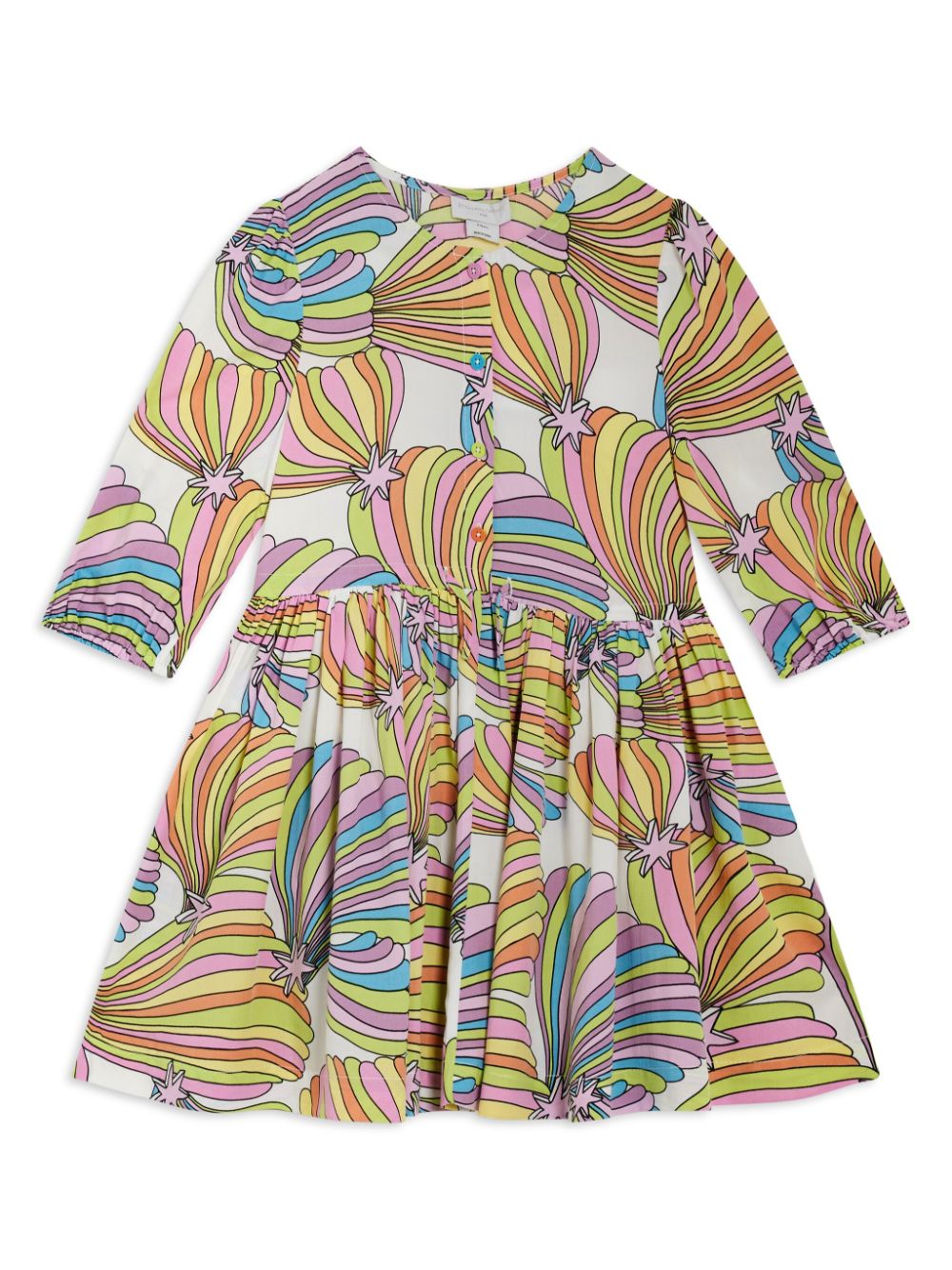 Stella McCartney Kids rainbow-print dress - White von Stella McCartney Kids