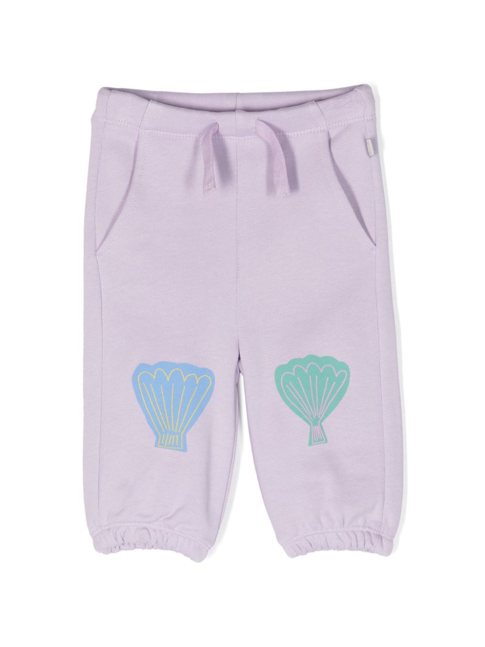 Stella McCartney Kids seashell-print cotton track pants - Purple von Stella McCartney Kids