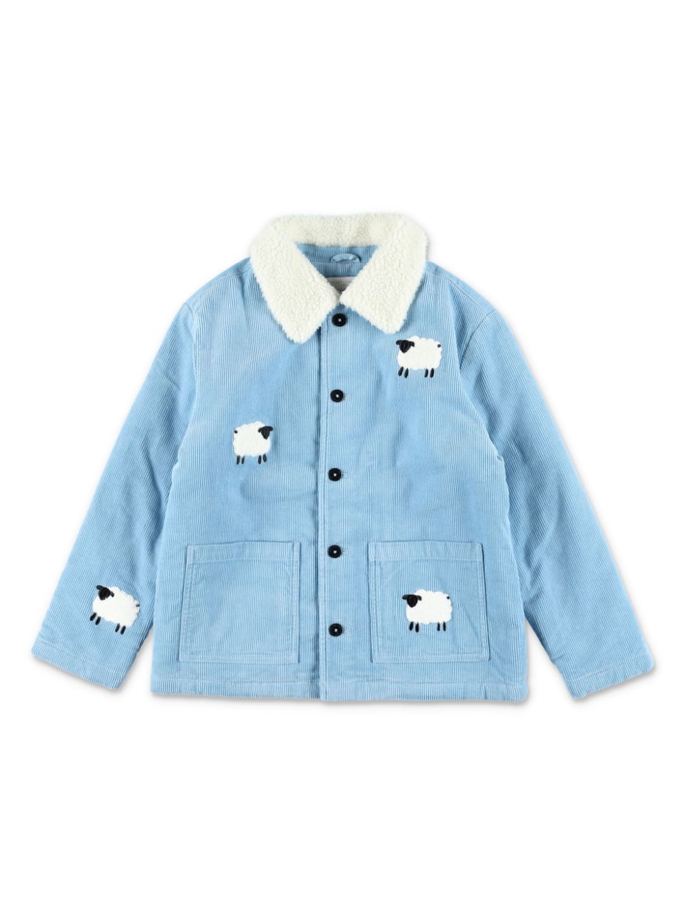 Stella McCartney Kids sheep-pattern denim jacket - Blue von Stella McCartney Kids