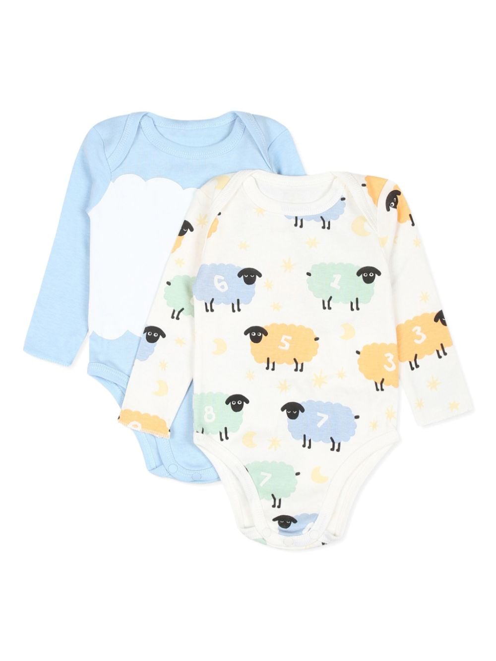 Stella McCartney Kids sheep-print bodies (set of two) - White von Stella McCartney Kids