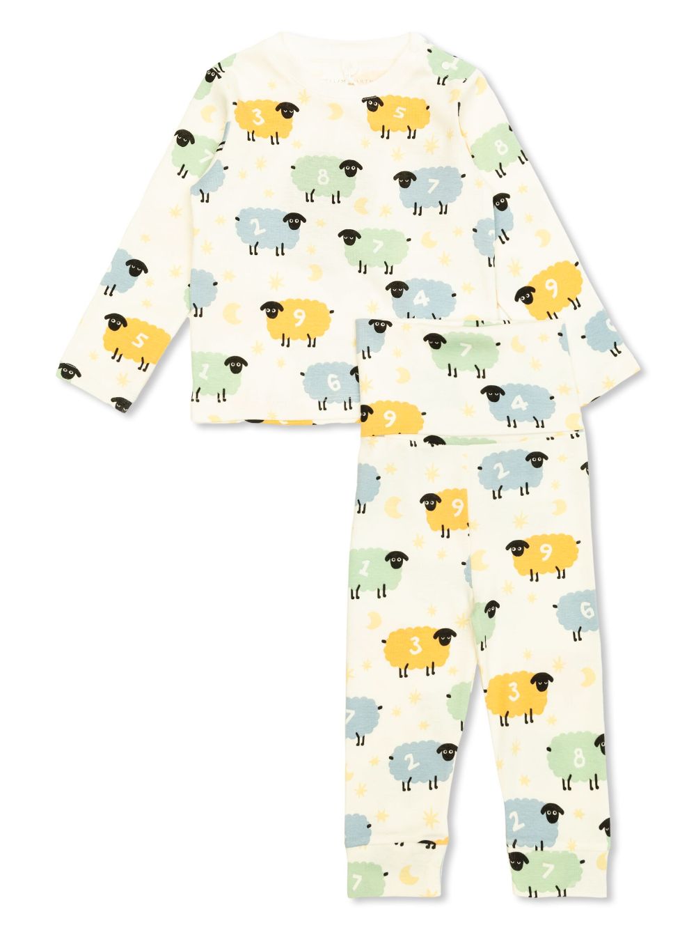 Stella McCartney Kids sheep-print cotton trousers (set of two) - Neutrals von Stella McCartney Kids