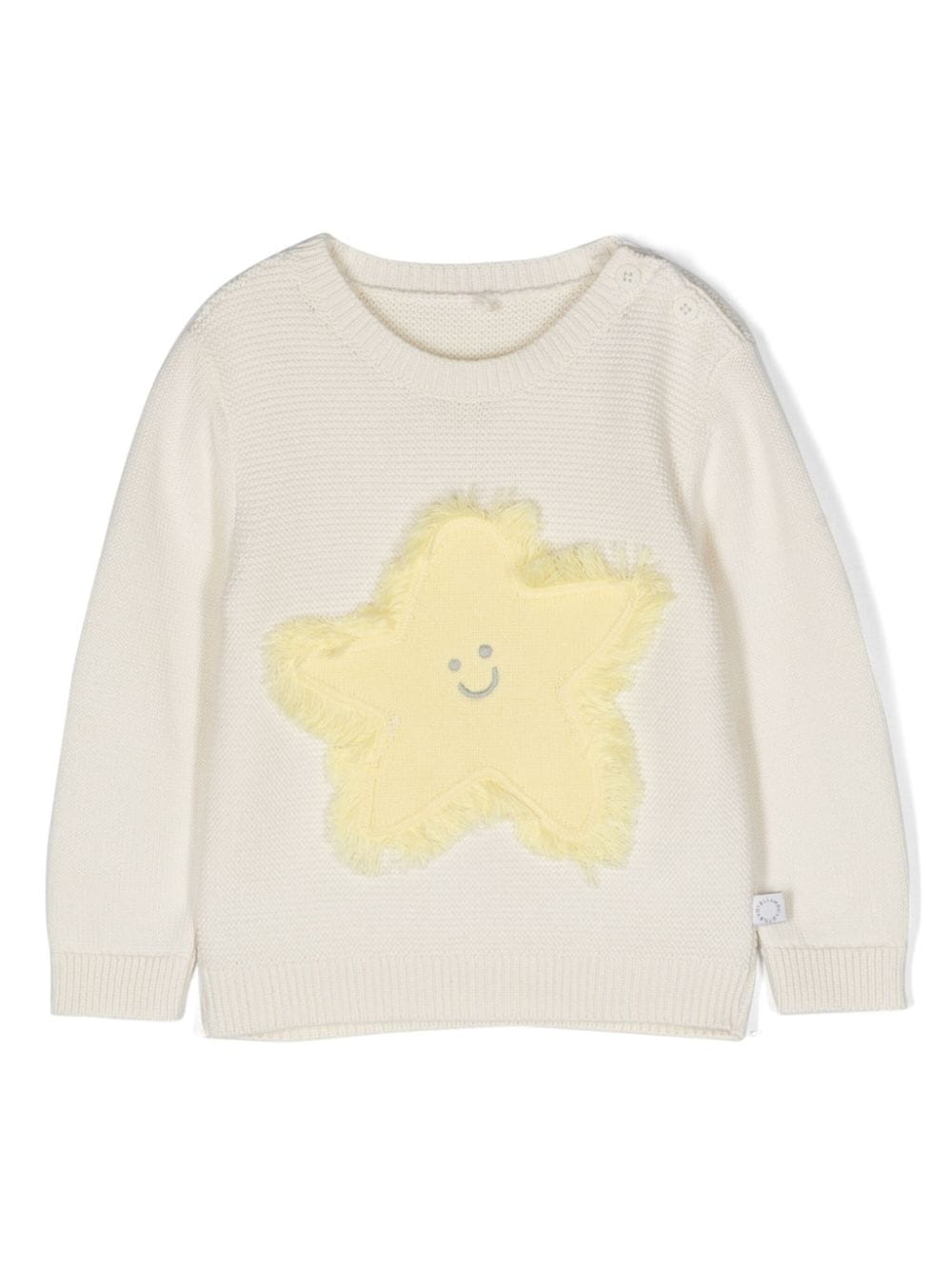 Stella McCartney Kids star-embroidered sweatshirt - White von Stella McCartney Kids