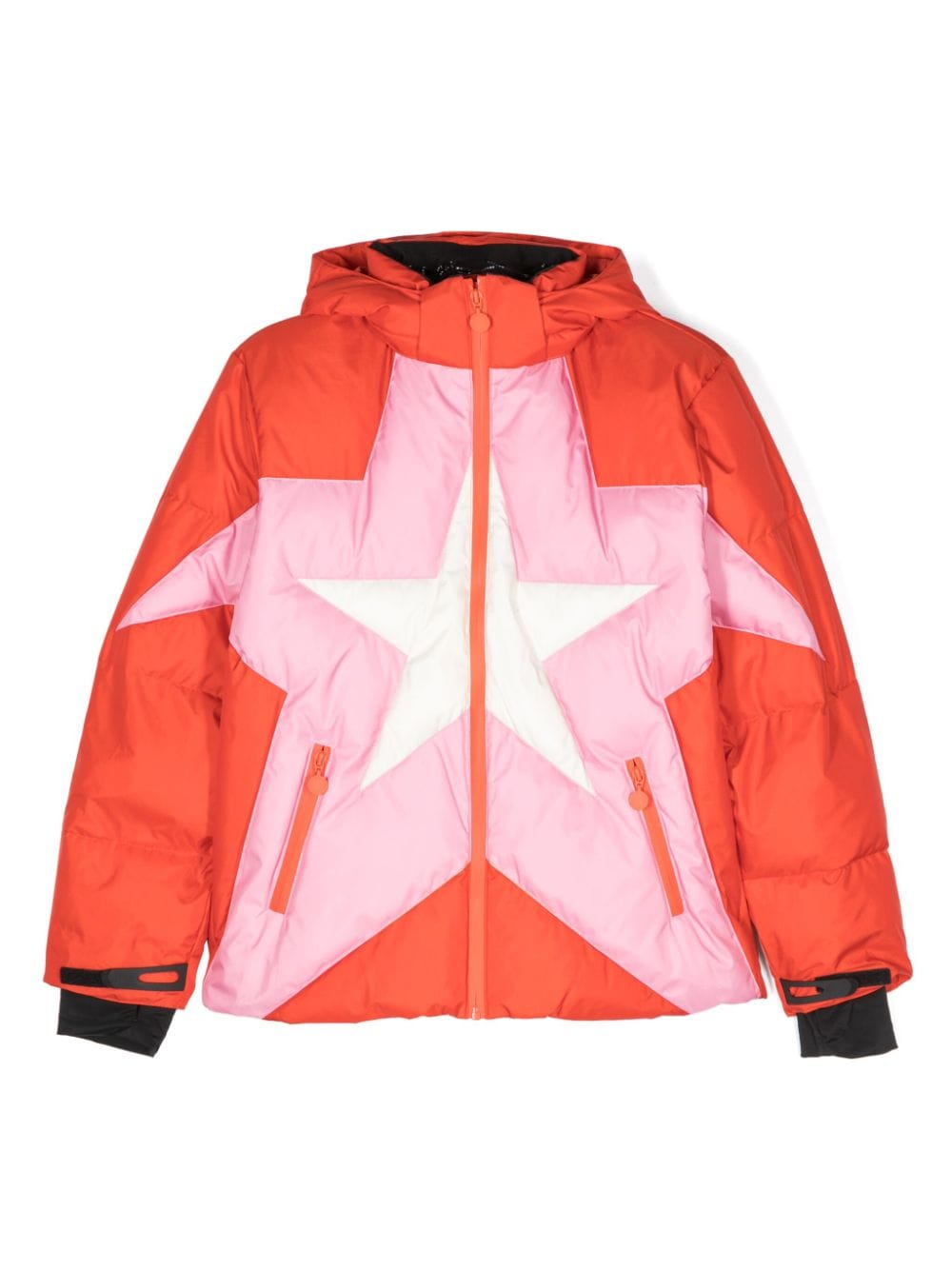 Stella McCartney Kids star-motif puffer jacket - Red von Stella McCartney Kids