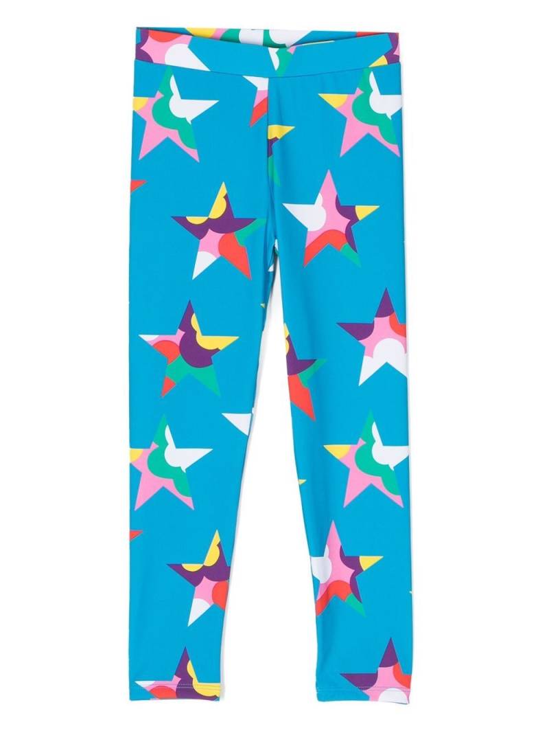 Stella McCartney Kids star-print leggings - Blue von Stella McCartney Kids