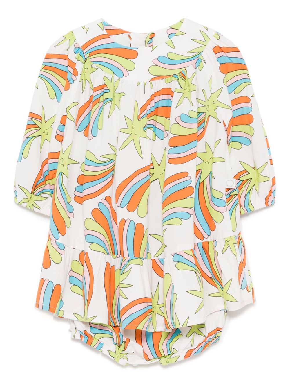 Stella McCartney Kids star-print mini dress - White von Stella McCartney Kids