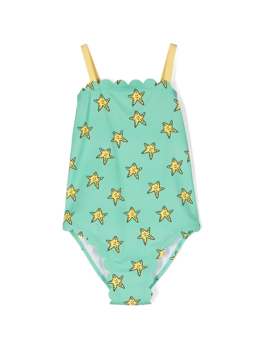 Stella McCartney Kids star-print swimsuit - Green von Stella McCartney Kids