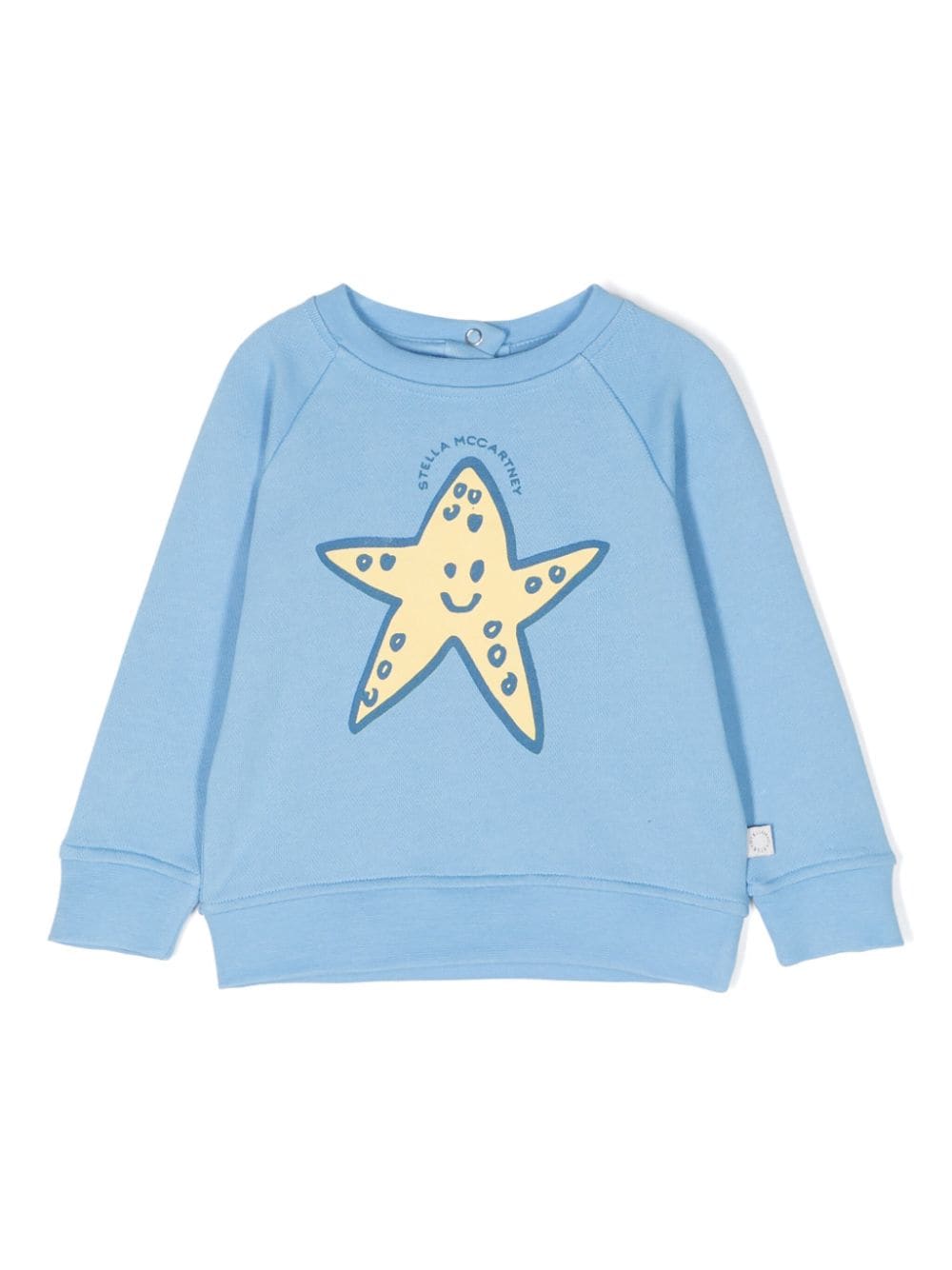 Stella McCartney Kids star-printed cotton sweatshirt - Blue von Stella McCartney Kids