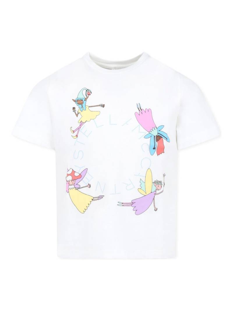 Stella McCartney Kids stella mccartney kids TW8A21Z0434101 bianco 100%cotone organico - White von Stella McCartney Kids