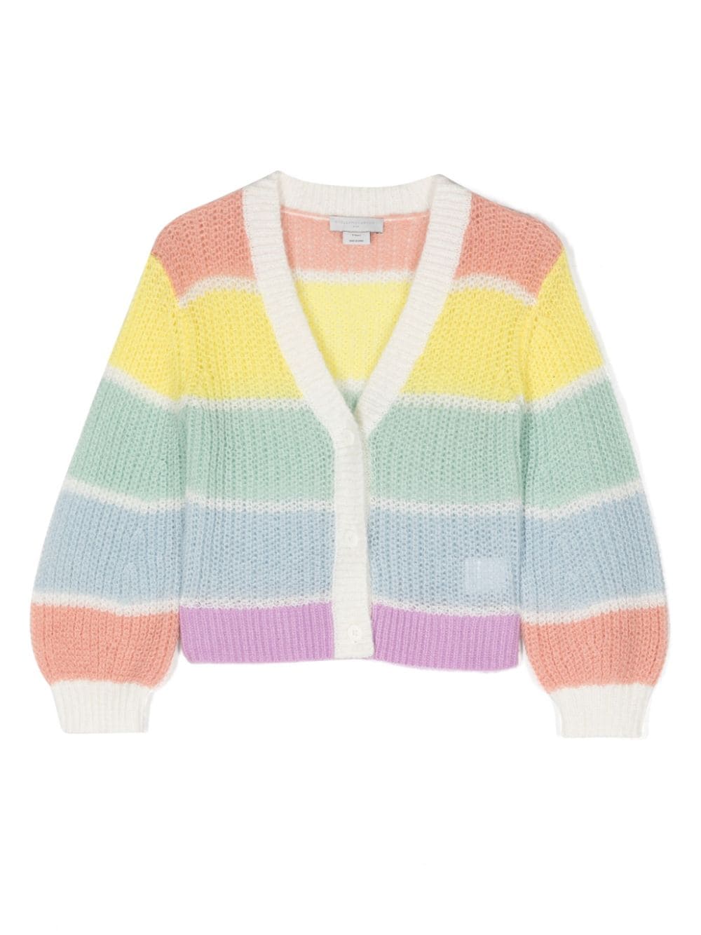 Stella McCartney Kids striped knitted cardigan - Yellow von Stella McCartney Kids