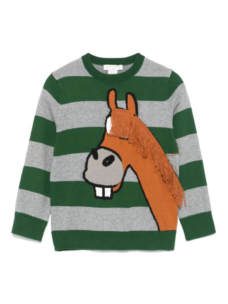 Stella McCartney Kids striped sweater - Green von Stella McCartney Kids