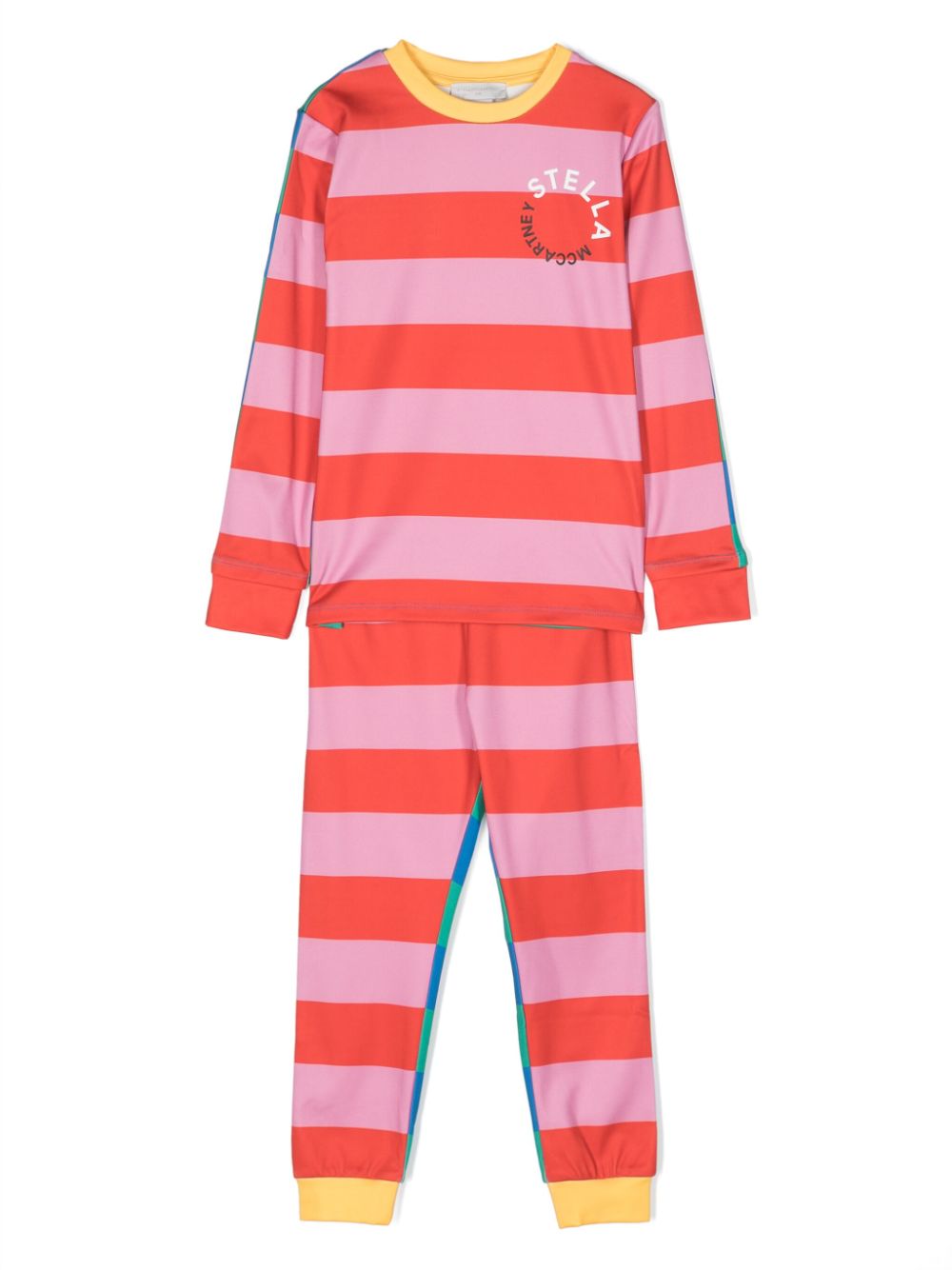 Stella McCartney Kids striped tracksuit set - Pink von Stella McCartney Kids