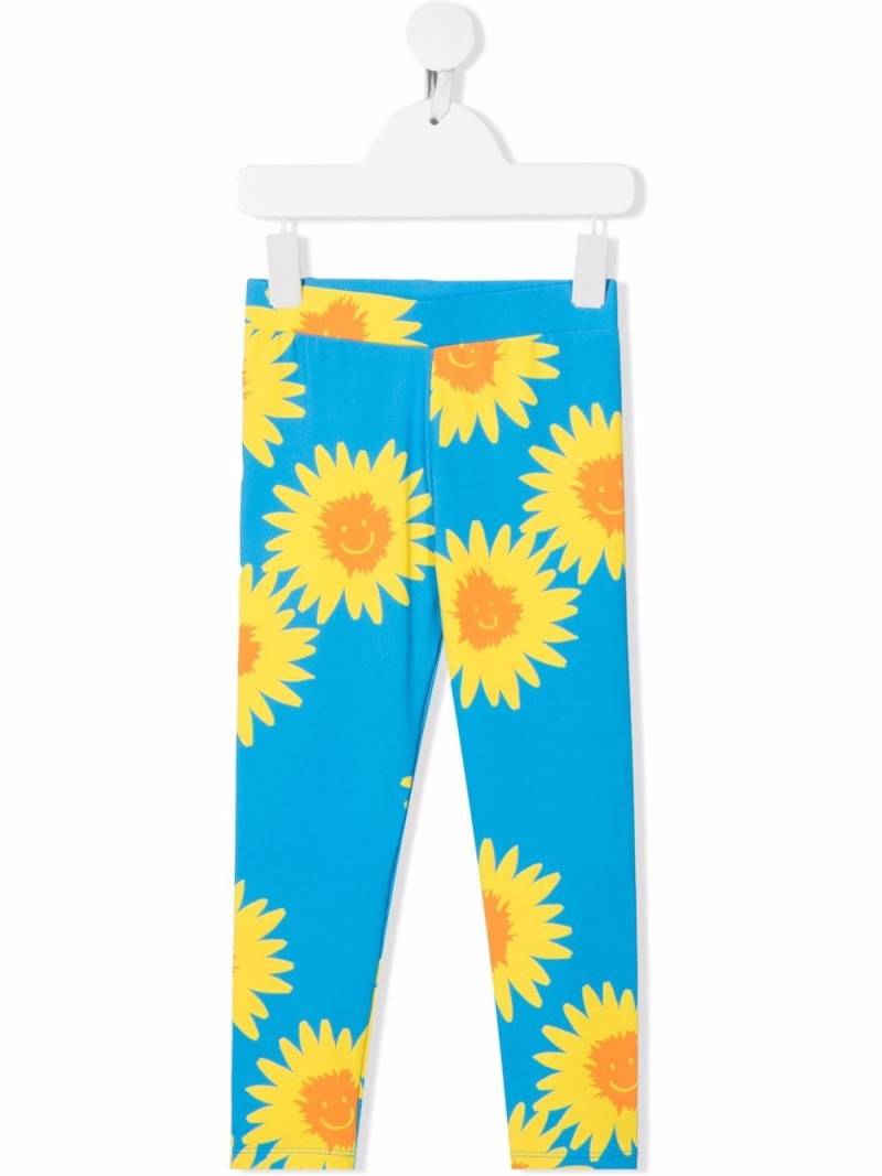 Stella McCartney Kids sunflower-print leggings - Blue von Stella McCartney Kids