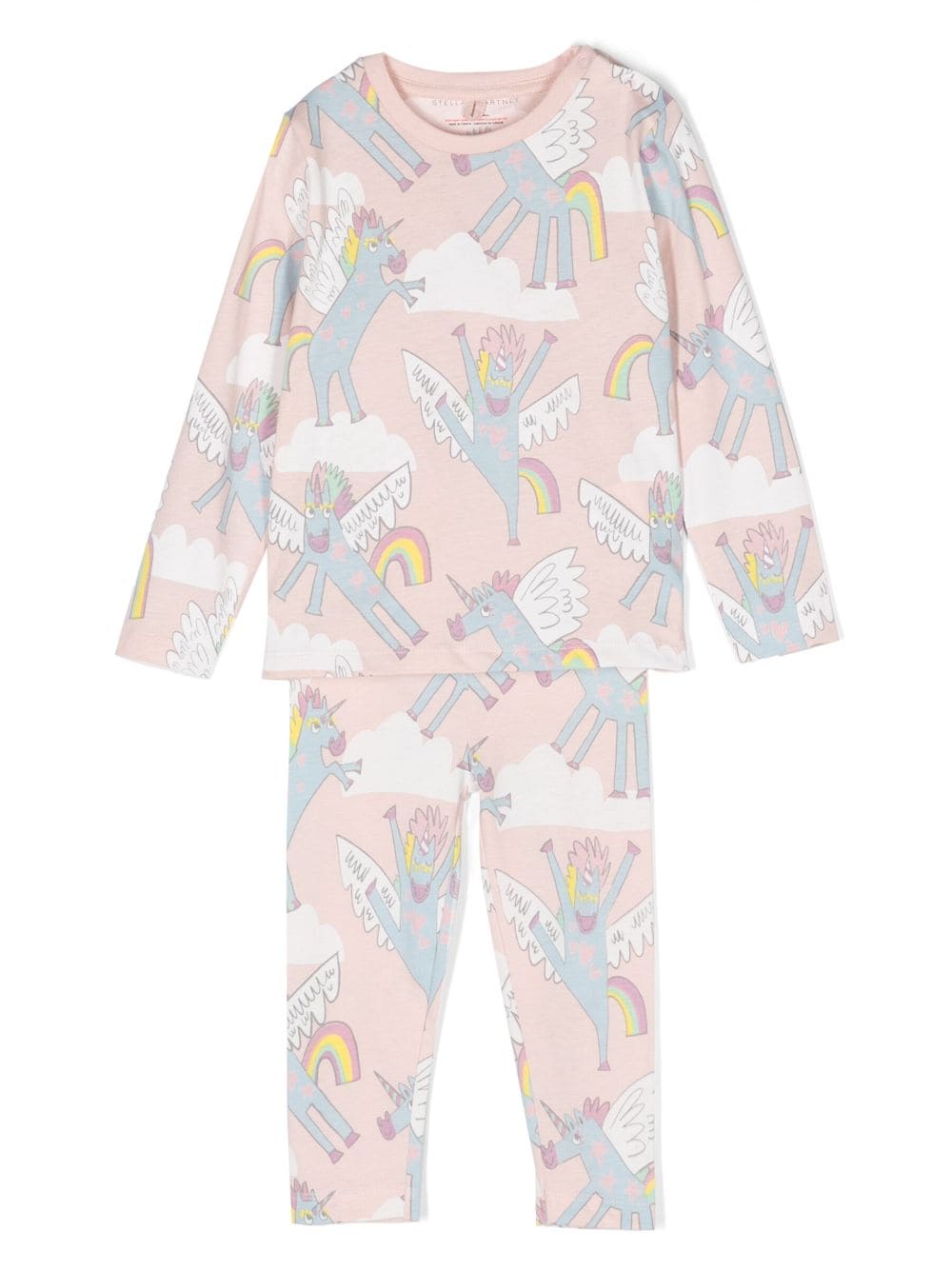 Stella McCartney Kids unicorn-print cotton tracksuit set - Pink von Stella McCartney Kids