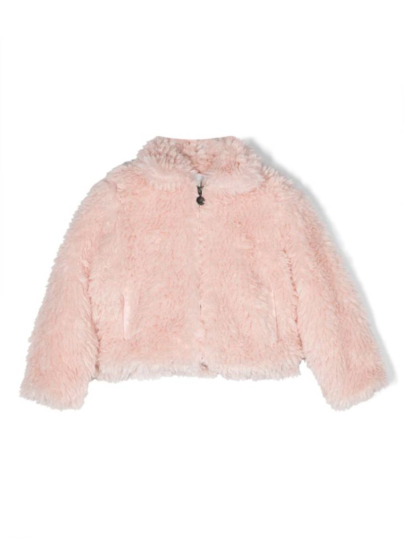 Stella McCartney Kids zip-up faux-fur jacket - Pink von Stella McCartney Kids