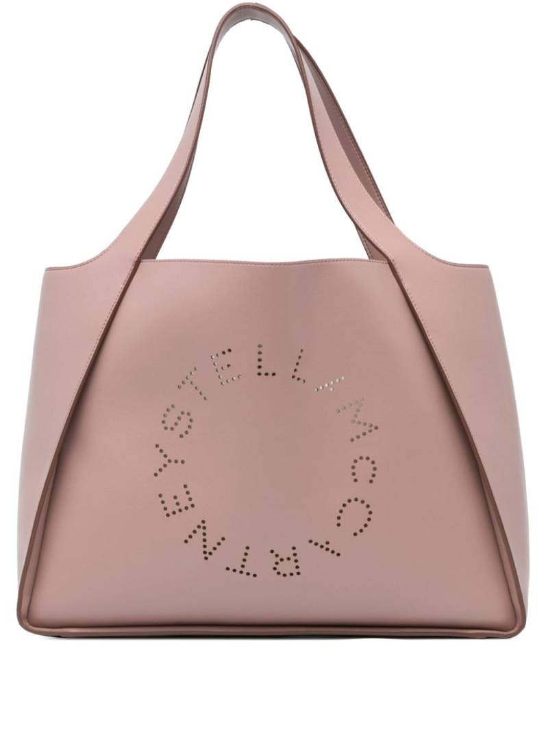 Stella McCartney Pre-Owned 2020-2024 Perforated Logo Faux Leather tote bag - Brown von Stella McCartney Pre-Owned