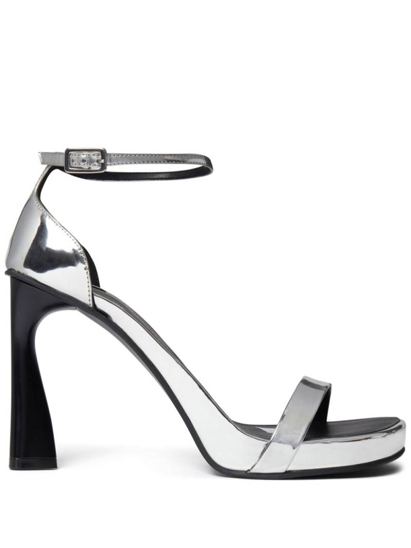 Stella McCartney 100mm Elsa metallic sandals - Silver von Stella McCartney