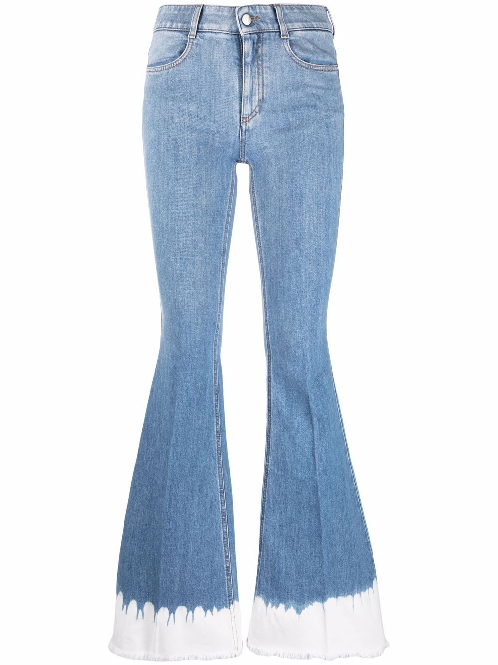 Stella McCartney 70's dip dye flared jeans - Blue von Stella McCartney