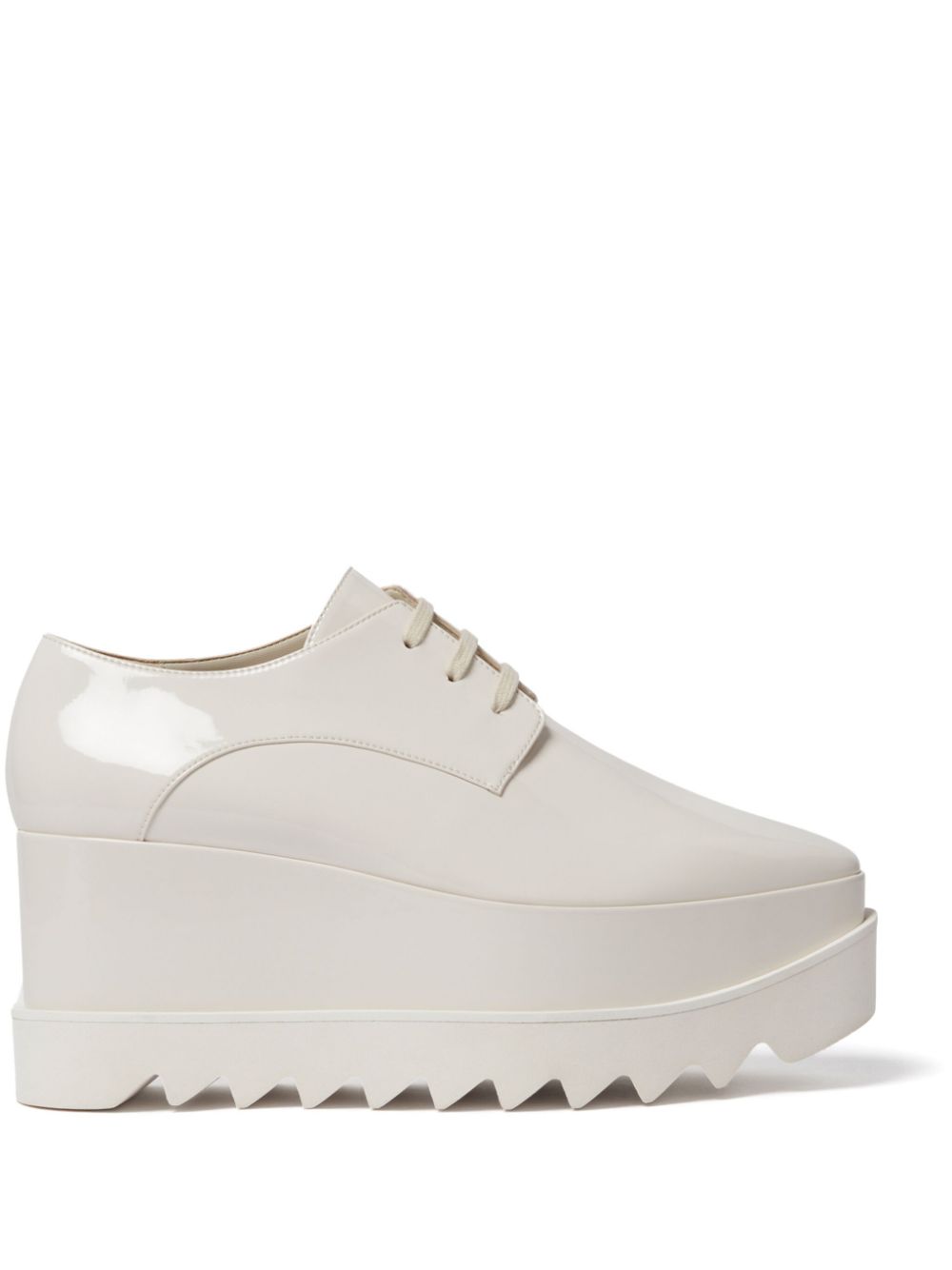 Stella McCartney 80mm Elyse Shiny oxfords - White von Stella McCartney