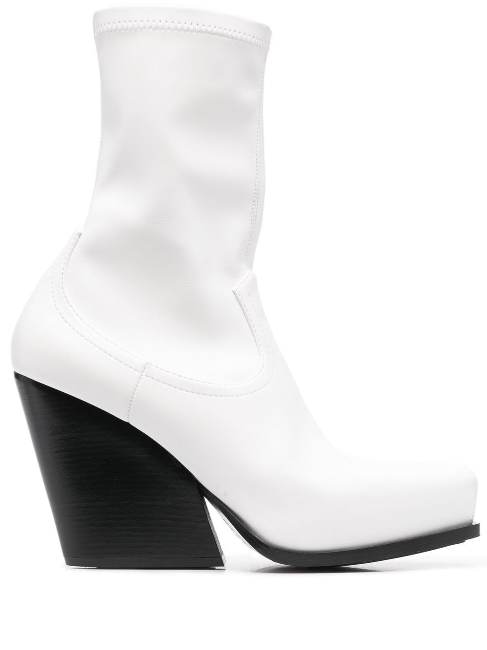 Stella McCartney Cowboy stretch ankle boots - White von Stella McCartney