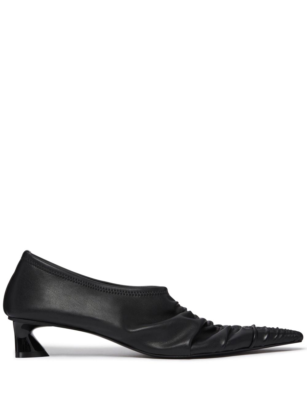 Stella McCartney Elsa ruched pumps - Black von Stella McCartney