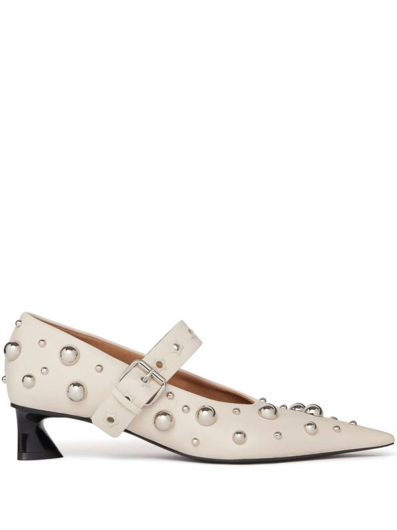 Stella McCartney Elsa stud-embellished pumps - Neutrals von Stella McCartney