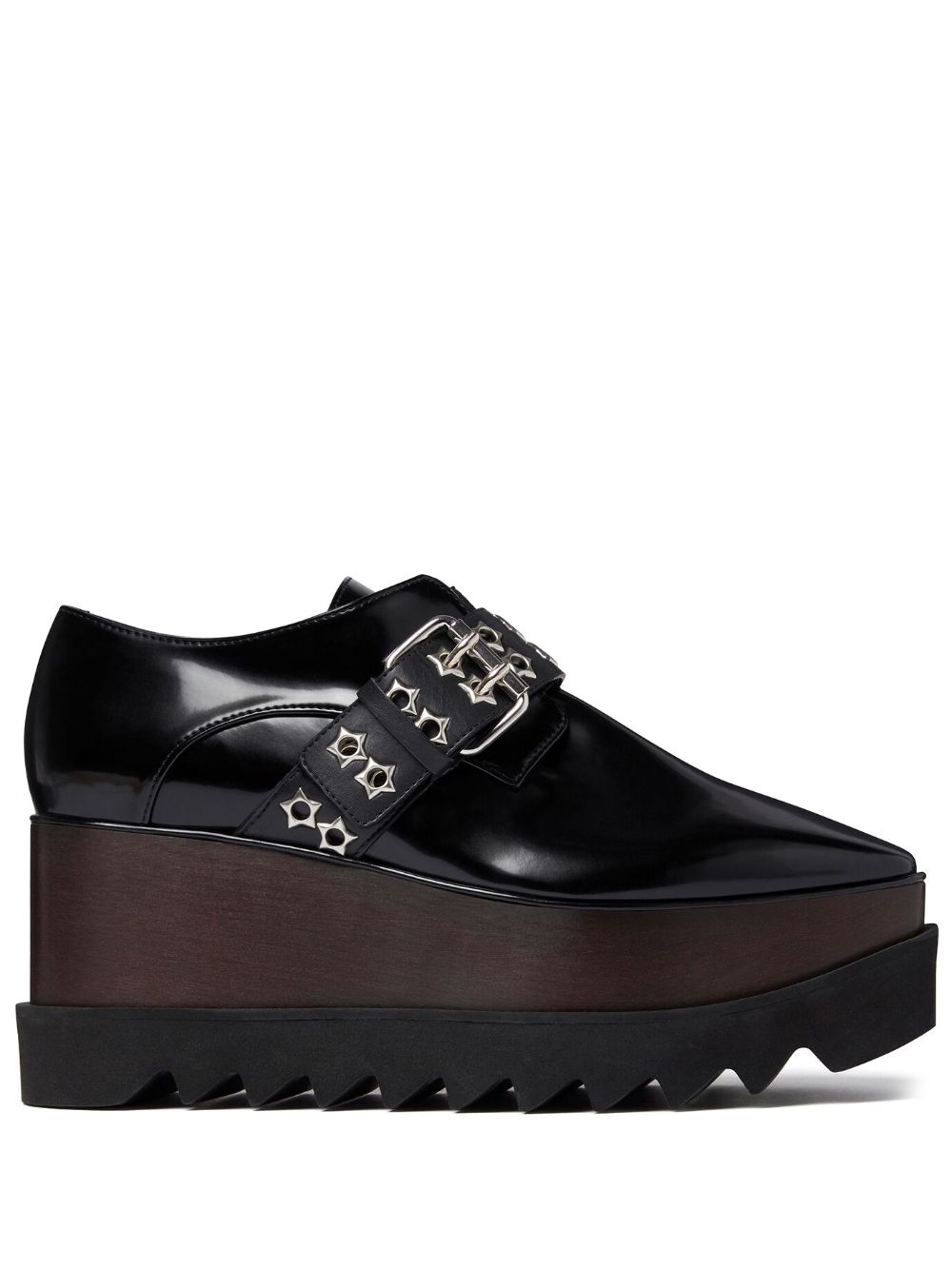 Stella McCartney Elyse buckle-fastening lace-up shoes - Black von Stella McCartney