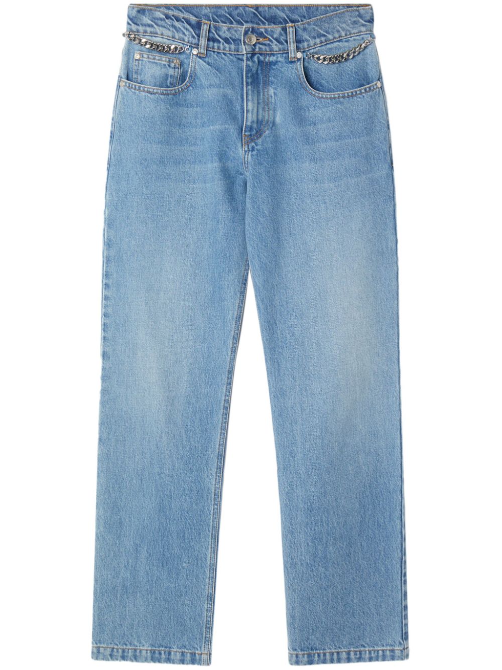 Stella McCartney Falabella-chain straight-leg jeans - Blue von Stella McCartney