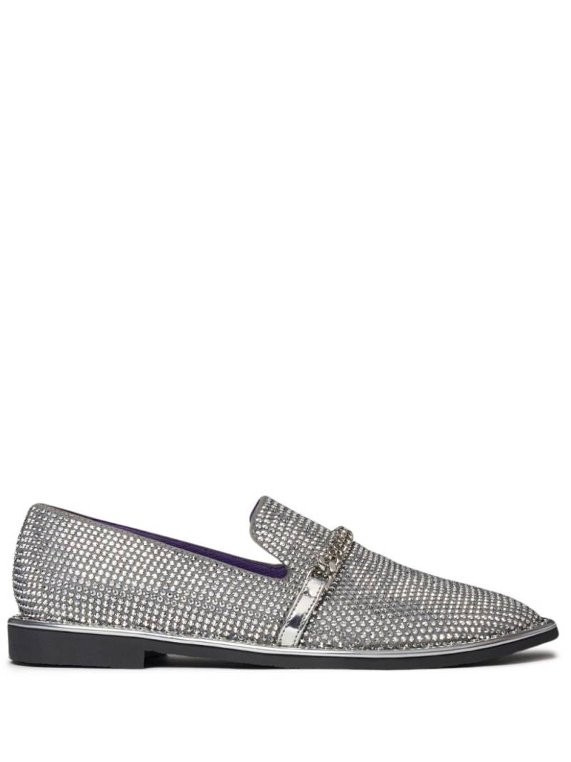 Stella McCartney Falabella crystal-embellished loafers - Silver von Stella McCartney