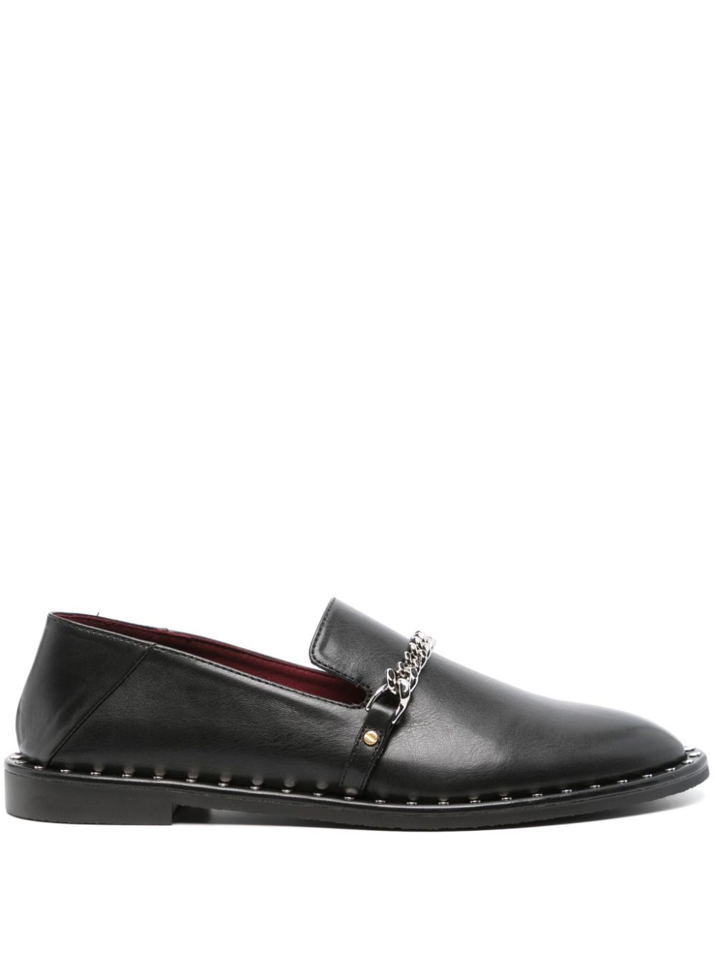 Stella McCartney Falabella leather loafers - Black von Stella McCartney