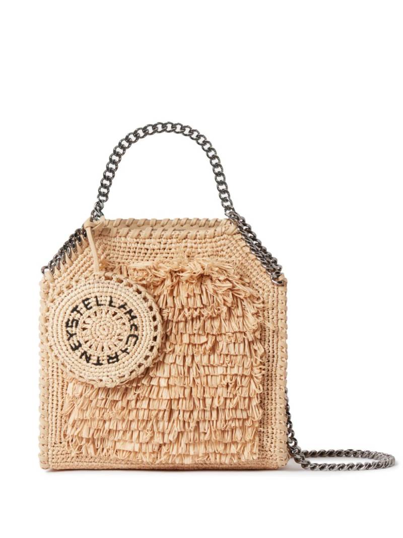 Stella McCartney Falabella raffia tote bag - Neutrals von Stella McCartney