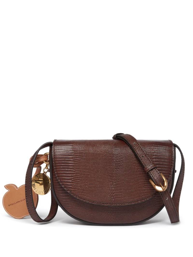 Stella McCartney Frayme scale-embossed shoulder bag - Brown von Stella McCartney