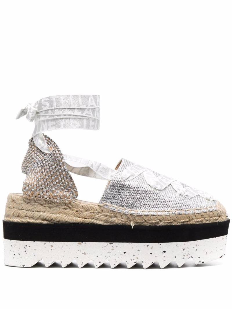 Stella McCartney Gaia platform espadrilles - Grey von Stella McCartney